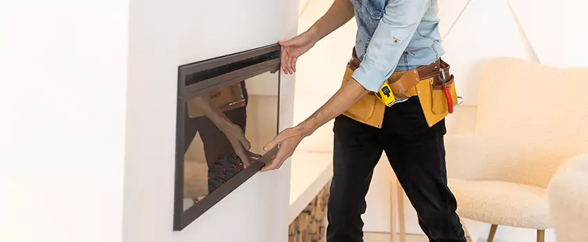 Metal Fireplace Installation in Syosset, New York
