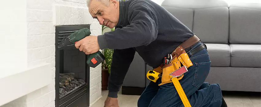 New Indoor Fireplace Installation in Syosset, New York