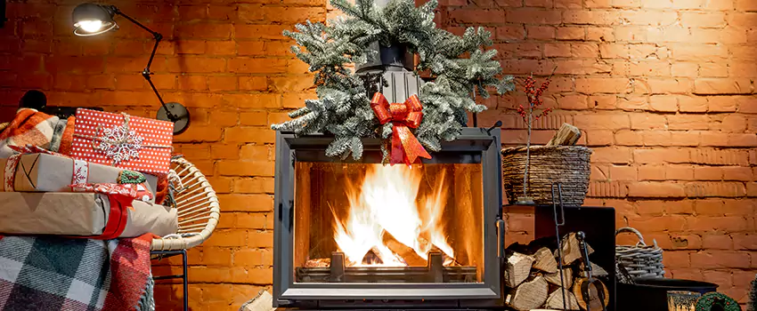 Travis Industries Linear Gas Fireplace Installation in Syosset, New York